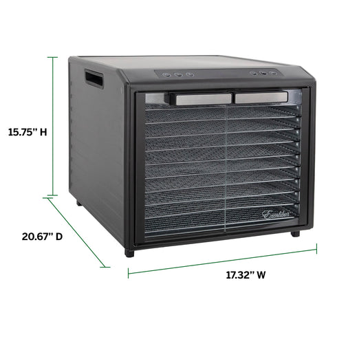 Excalibur DH10SCSS13 Select Series Digital Dehydrator, 10 Trays, Stainless Steel, 120V