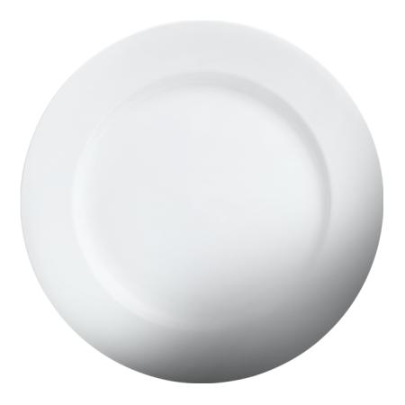 Camée | Assiette à rebord blanc impérial, 12 po (paquet de 12)
