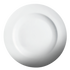 Camée | Assiette à bord blanc impérial (paquet de 24)