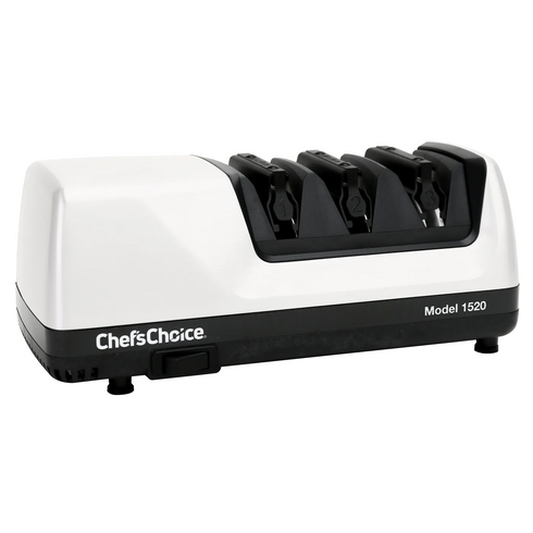 Chef'sChoice Model 1520 AngleSelect Electric Knife Sharpener, 3 Stages, 15 and 20 Degree Edges, 120V