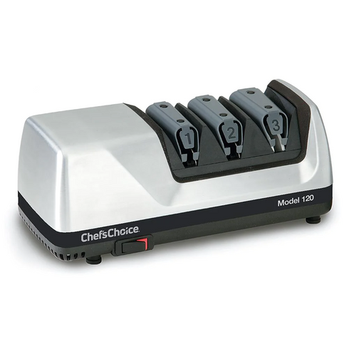 Chef'sChoice Model 120 Electric Knife Sharpener, 3 Stages, 20 Degree Edges, 120V
