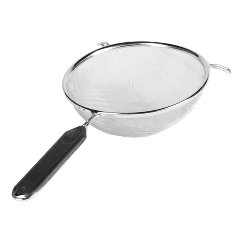 Browne Single Mesh Fine Strainer, Stainless Steel w Plastic Handle