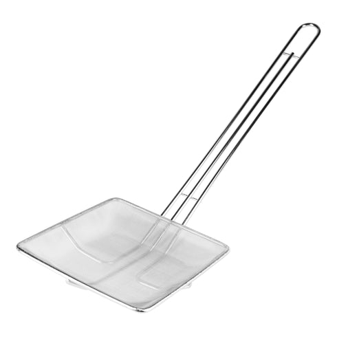 Browne Medium Mesh Square Skimmer, 6.5", Stainless Steel