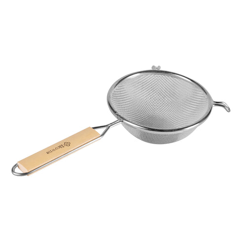 Browne Single Mesh Medium Strainer, Wood Handle