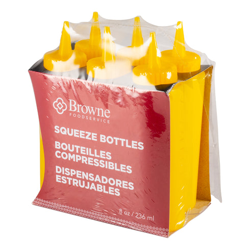 Browne | Bouteille compressible, 8 oz (paquet de 6)