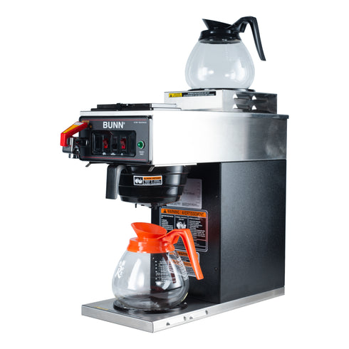 BUNN | CWTF15-2 Cafetière avec robinet, 2 réchauds, acier inoxydable, 120 V