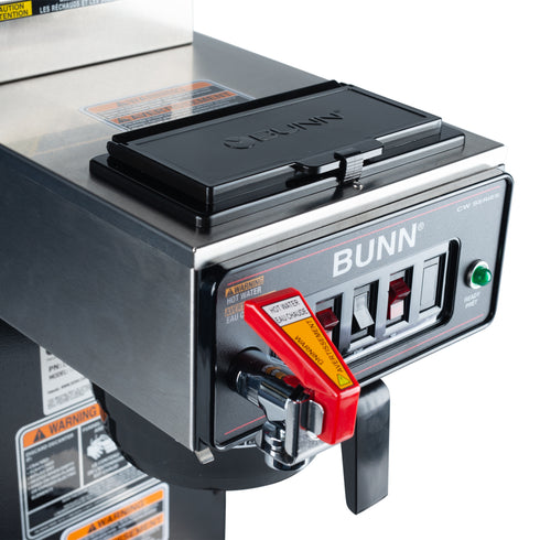 BUNN | CWTF15-2 Cafetière avec robinet, 2 réchauds, acier inoxydable, 120 V