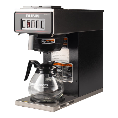 BUNN | Cafetière à profil bas VP17-1 avec 1 réchaud inférieur, 12 tasses