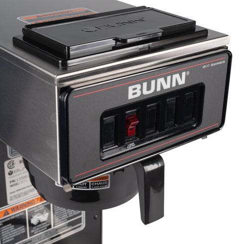 BUNN | Cafetière à profil bas VP17-1 avec 1 réchaud inférieur, 12 tasses