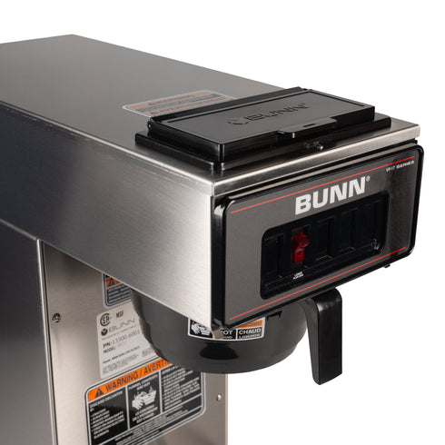 BUNN 13300.6001 VP17-1 Low Profile Coffee Brewer w 1 Lower Warmer, 12 Cup, Stainless Steel