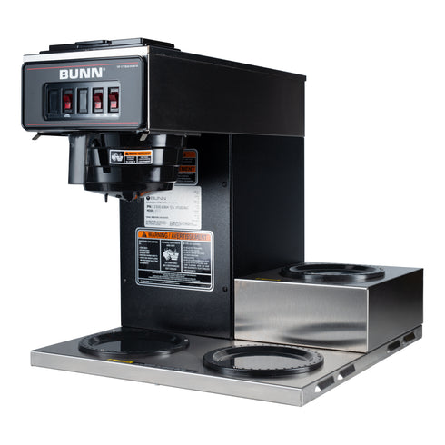BUNN | Cafetière à profil bas modèle VP17-3 avec 3 réchauds inférieurs, 12 tasses