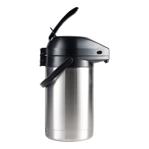 BUNN | Thermos portable isolé "Airpot" à levier, 85 oz, acier inoxydable