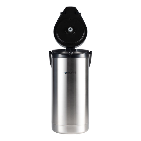 BUNN | Thermos portable isolé Airpot à levier, 128 oz, acier inoxydable