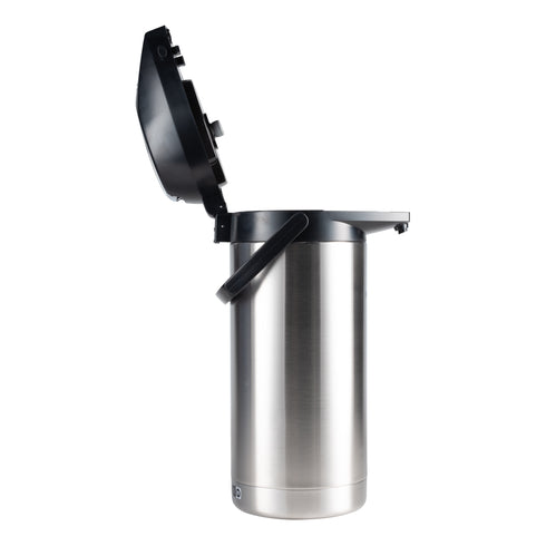 BUNN | Thermos portable isolé Airpot à levier, 128 oz, acier inoxydable