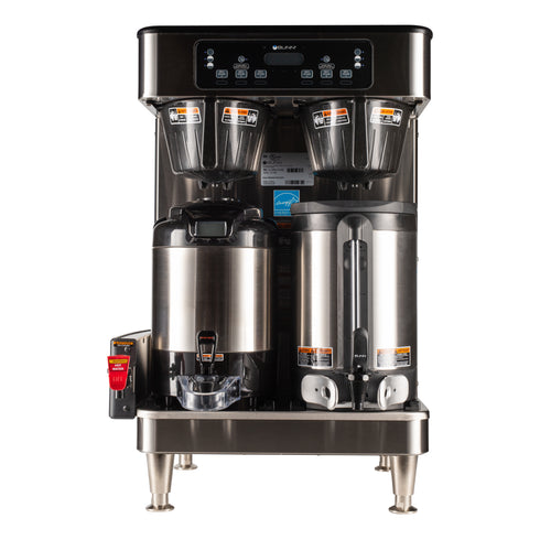 BUNN 51200.6100 ICB TWIN SH Infusion Series Soft Heat Coffee Brewer, Stainless Steel, 120/240V