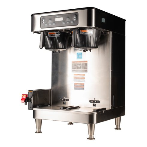 BUNN 51200.6100 ICB TWIN SH Infusion Series Soft Heat Coffee Brewer, Stainless Steel, 120/240V