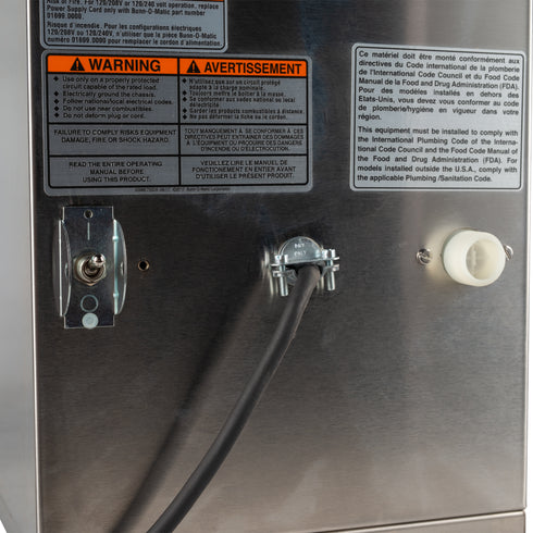 BUNN 53100.6100 ICB-DV Infusion Series Coffee Brewer, Stainless Steel, Dual Volt