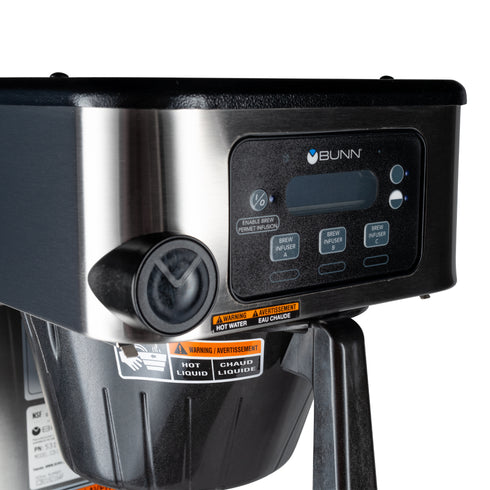 BUNN | Cafetière de haute taille série Infusion ICB-DV, acier inoxydable, bivoltage
