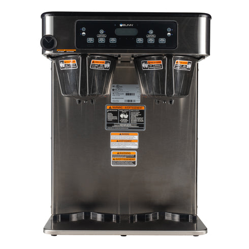BUNN | Cafetière série ICB TWIN Infusion, acier inoxydable, 120/240 V