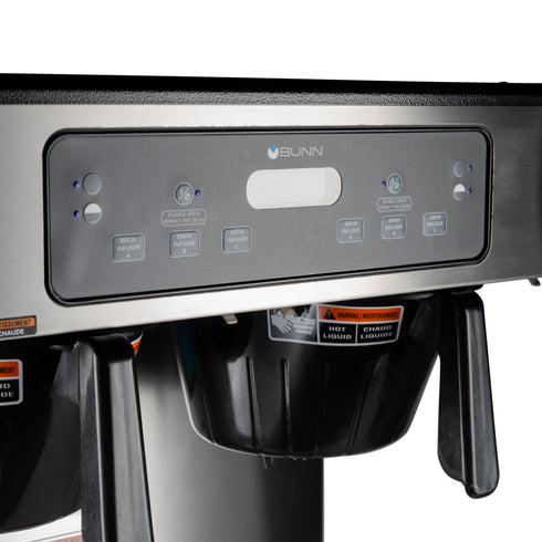 BUNN | Cafetière double ICB TWIN Tall Infusion Series, acier inoxydable, 120/240 V