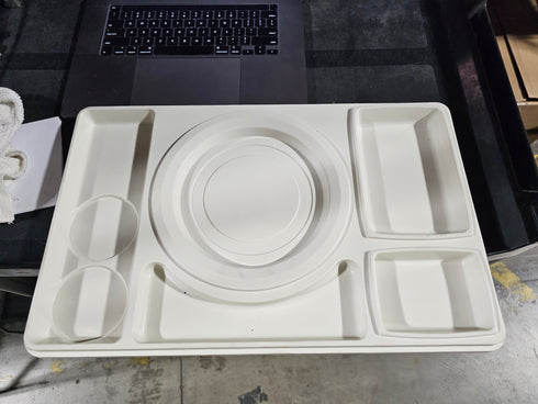 Aladdin Temp-Rite Bravo Insulated Tray, Ivory, FINAL SALE