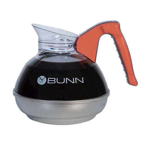 BUNN | Carafe à café, base en acier inoxydable, poignée orange