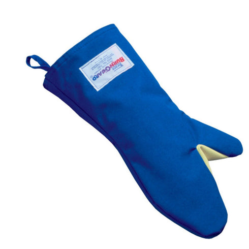 Tucker Safety Burnguard Conventional Style Oven Mitt, 15", Nomex Fiber/Blue