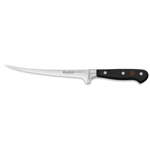 Wusthof Classic Fillet Knife, 7", Black