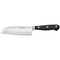 Wusthof Classic Santoku Knife, Hollow Ground, 7", Black