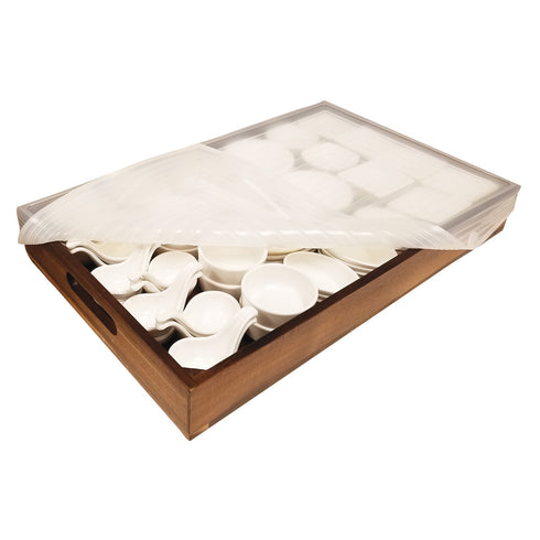 TableCraft Full Size Food Pan / Crate Cover, Translucent Silicone, FINAL SALE