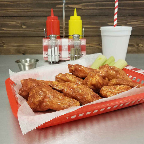 Artisanat de table | Panier à plateau rectangulaire Mas Grande, 11,75 po x 8,5 po x 1,5 po, rouge