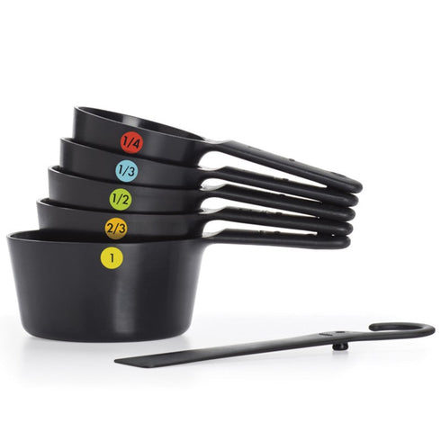 Ensemble de 6 tasses à mesurer OXO Good Grips, plastique noir