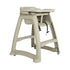 Globe High Chair with Wheels and Tray, Beige, Plastic