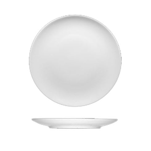 BauscherHepp Options Flat Round Coupe Plate, 11.8", White (12-pack)