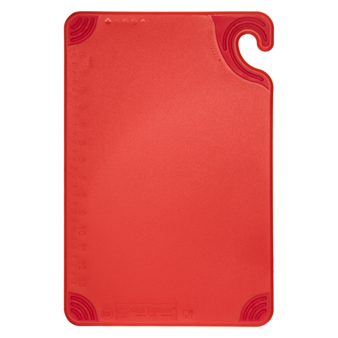 San Jamar | Planche à découper colorée Saf-T-Grip, 12" x 18" x 1/2"