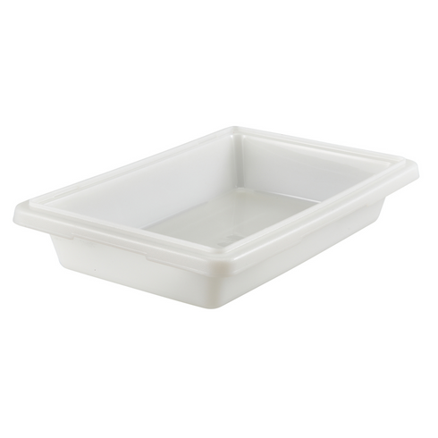 Cambro | Boîte d'entreposage des aliments demi-grandeur, blanc