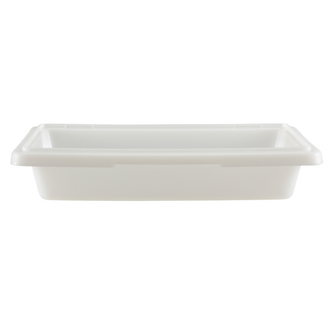 Cambro | Boîte d'entreposage des aliments demi-grandeur, blanc