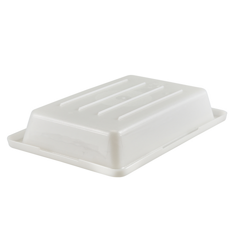 Cambro | Boîte d'entreposage des aliments demi-grandeur, blanc