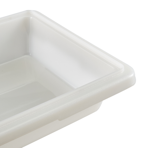 Cambro | Boîte d'entreposage des aliments demi-grandeur, blanc