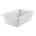 Cambro | Boîte d'entreposage des aliments demi-grandeur, blanc