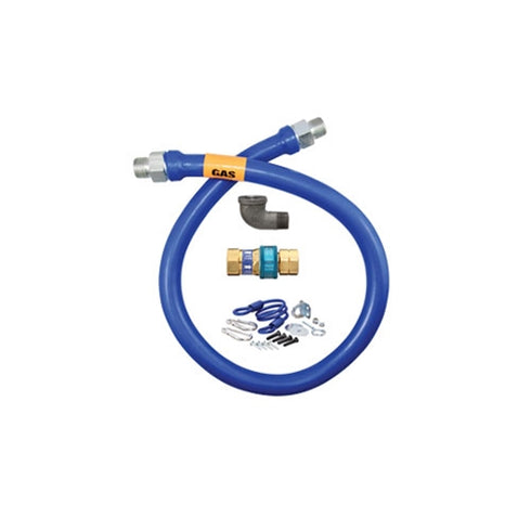 Dormont Blue Hose Gas Connector w SnapFast Quick Disconnect, 3/4" x 48"