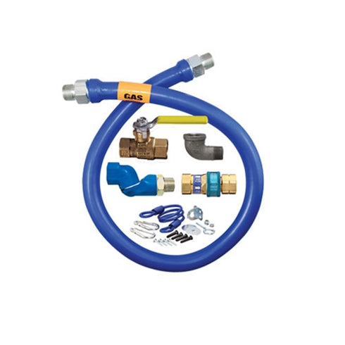 Dormont Blue Hose Gas Connector Kit w Swivel MAX, 3/4"