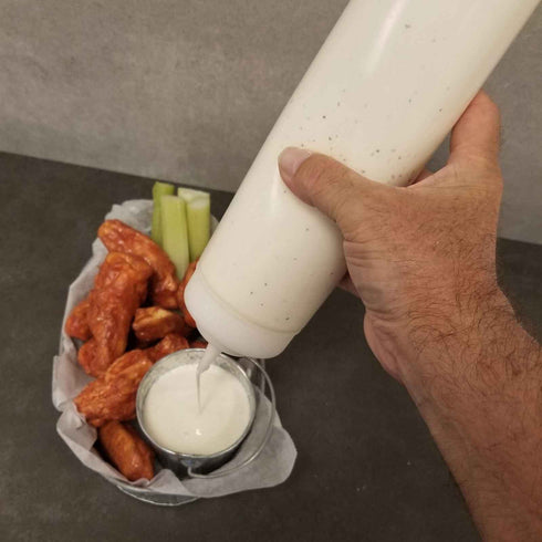 TableCraft Squeeze Bottle, Cone Tip, 24 oz, Clear