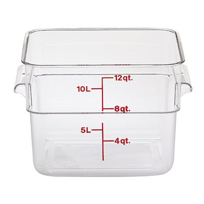 Cambro CamSquare Food Storage Container, Clear