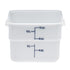 Cambro | Boîte de conservation des aliments CamSquare, poly blanc