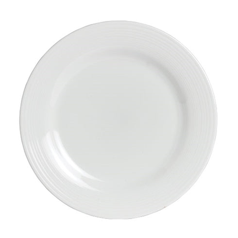 Acierite | Assiette à dîner Virtuoso, 10 5/8 po, blanc (paquet de 24)