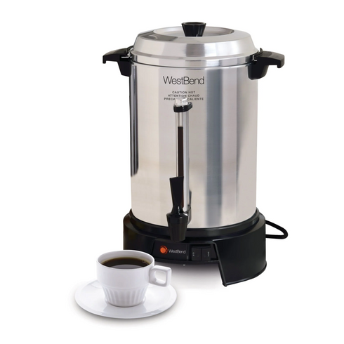 West Bend 13500 Coffee Urn, 55 Cup, Aluminum