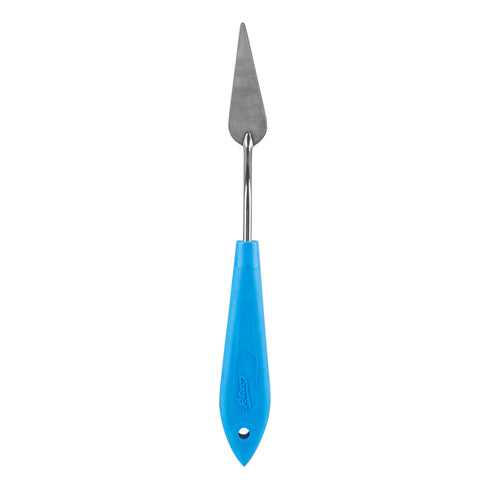 Ateco Teadrop Shape Offset Spatula, 2.5" Blade, Blue Plastic Handle, FINAL SALE