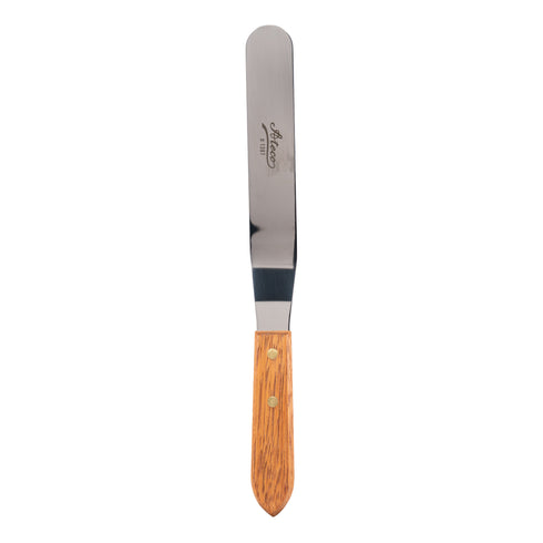 Ateco | Spatule coudée, manche en bois