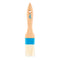 Ateco Flat Pastry Brush, White Natural Boar Bristles, Wood Handle